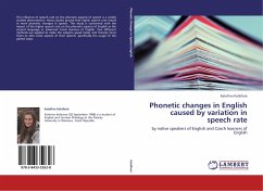 Phonetic changes in English caused by variation in speech rate