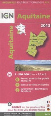 Cover IGN Karte, Régionale Routière et Touristique Aquitaine 2013