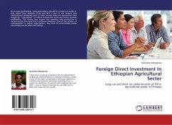 Foreign Direct Investment In Ethiopian Agricultural Sector