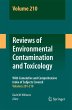 Reviews of Environmental Contamination... - Bild 1