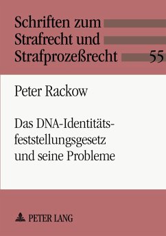 Cover Das DNA-Identitätsfeststellungsgesetz und seine Probleme