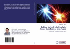 Lattice Valued Intuitionistic Fuzzy topological Structures
