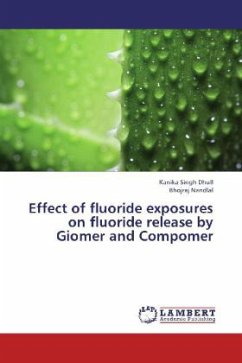 Effect of fluoride exposures on fluoride release by Giomer and Compomer - Dhull, Kanika Singh;Nandlal, Bhojraj
