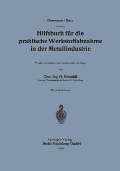 Hilfsbuch für die praktische Werkstoffabnahme in der Metallindustrie - Damerow, Ernst;Herr, A.