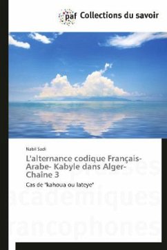 Cover L'alternance codique Français- Arabe- Kabyle dans Alger-Chaîne 3