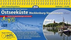 Cover ADFC-Radausflugsführer Ostseeküste Mecklenburg-Vorpommern West 1:50.000 praktische Spiralbindung, reiß- und wetterfest,
