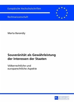 Souveränität als Gewährleistung der Interessen der Staaten - Barandiy, Marta