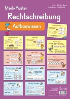 Rechtschreibung - Aufbauwissen, 12 farbige A3-Poster