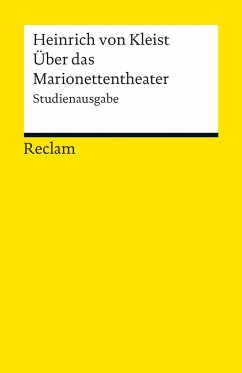 Über das Marionettentheater - Kleist, Heinrich von