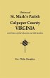 History of St. Mark's Parish, Culpeper... - Bild 1