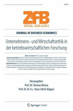 Unternehmens- und Wirtschaftsethik in der betriebswirtschaftlichen Forschung