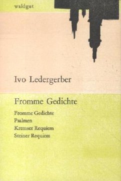 Fromme Gedichte - Ledergerber, Ivo