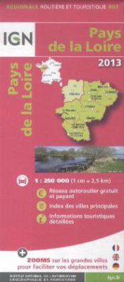 Cover IGN Karte, Régionale Routière et Touristique Pays de la Loire 2013