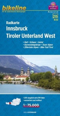 Bikeline Radkarte Innsbruck, Tiroler Unterland West