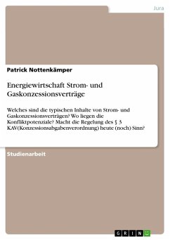 Energiewirtschaft Strom- und Gaskonzessionsverträge - Nottenkämper, Patrick