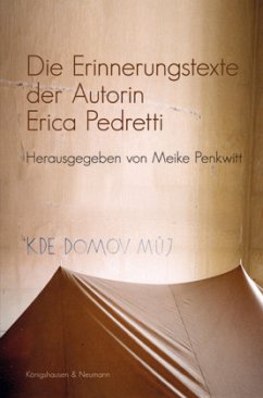 Cover Die Erinnerungstexte der Autorin Erica Pedretti