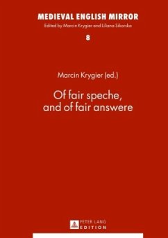 Of fair speche, and of fair answere