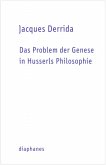 Das Problem der Genese in Husserls Philosophie