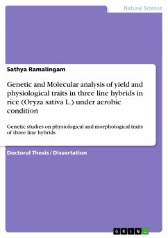 Genetic and Molecular analysis of yield and physiological traits in three line hybrids in rice (Oryza sativa L.) under aerobic condition