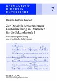 Zur Didaktik der satzinternen Großschreibung im Deutschen für die Sekundarstufe I