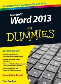 Microsoft Word 2013 für Dummies - Gookin, Dan