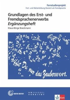 Grundlagen des Erst- und Fremdsprachenerwerbs, m. Ergänzungsheft - Apeltauer, Ernst