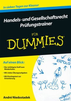 Handels- und Gesellschaftsrecht für Dummies, Prüfungstrainer - Niedostadek, André