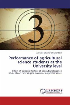 Performance of agricultural science students at the University level