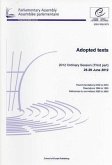 Adopted Texts: 2012 Ordinary Session (Third Part)
