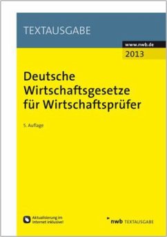 Cover Deutsche Wirtschaftsgesetze für Wirtschaftsprüfer 2013