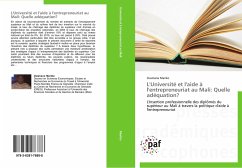 Cover L'Université et l'aide à l'entrepreneuriat au Mali: Quelle adéquation?