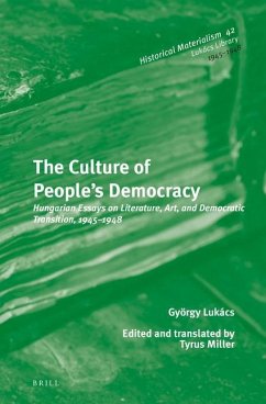 The Culture of People's Democracy - Lukács, György