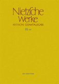 Arbeitshefte W II 8 und W II 9 / Friedrich Nietzsche: Nietzsche Werke. Abteilung 9: Der handschriftliche Nachlaß ab Frühjahr 1885 in differenzierter Tran Abt.9, Band 10