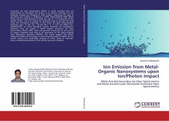 Ion Emission from Metal-Organic Nanosystems upon Ion/Photon Impact