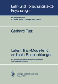 Latent Trait-Modelle für ordinale Beobachtungen - Tutz, Gerhard