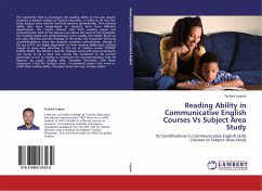 Reading Ability in Communicative English Courses Vs Subject Area Study