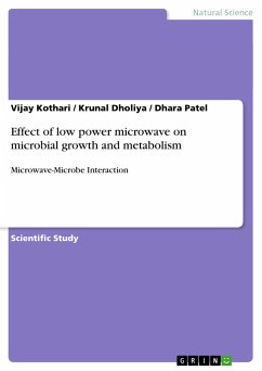 Effect of low power microwave on microbial growth and metabolism - Kothari, Vijay;Patel, Dhara;Dholiya, Krunal