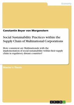 Social Sustainability Practices within the Supply Chain of Multinational Corporations - Beyer von Morgenstern, Constantin