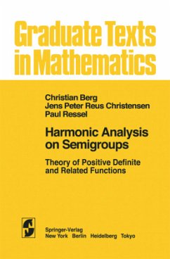 Harmonic Analysis on Semigroups - van den Berg, C.;Christensen, J. P. R.;Ressel, P.