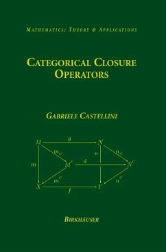Categorical Closure Operators - Castellini, Gabriele