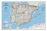 National Geographic Map Spain and Portugal, Planokarte