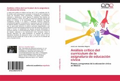 Análisis crítico del curriculum de la asignatura de educación cívica - González Segura, José Luis