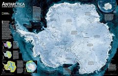 National Geographic Antarctica Satellite Wall Map (31.25 X 20.25 In) - National Geographic Maps