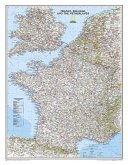 National Geographic Map France, Belgium, & The Netherlands, Planokarte