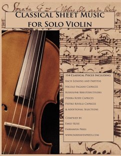 Cover Classical Sheet Music for Solo Violin