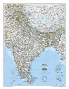 National Geographic Map India, Planokarte - National Geographic Maps