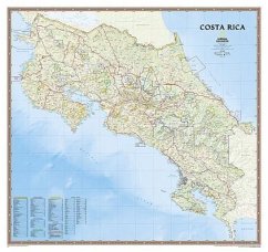 National Geographic Costa Rica Wall Map (38 X 36 In) - National Geographic Maps