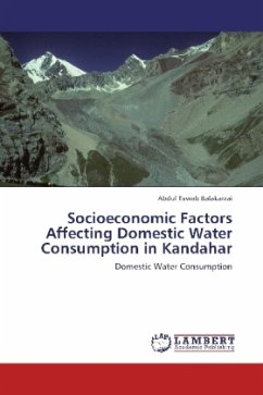 Socioeconomic Factors Affecting Domestic Water Consumption in Kandahar