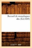 Recueil de Monologues Dits (Éd.1889)