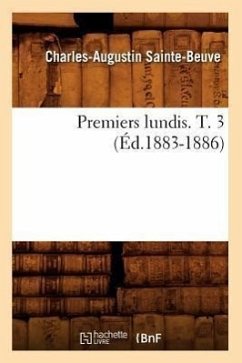 Cover Premiers Lundis. T. 3 (Éd.1883-1886)